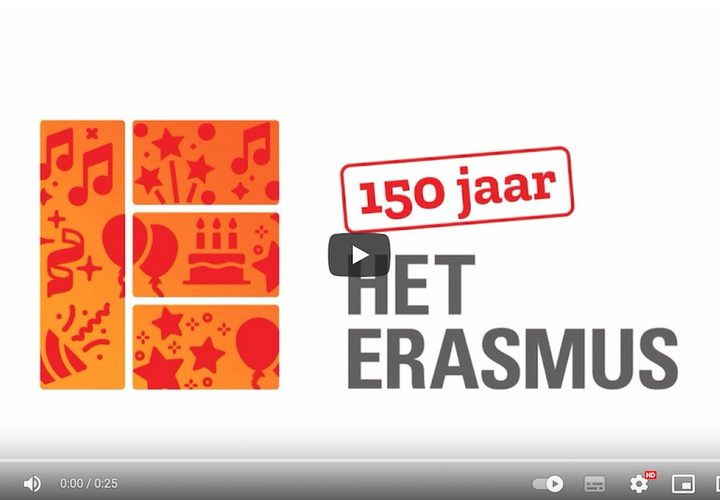 150 JAAR Het Erasmus aankondiging